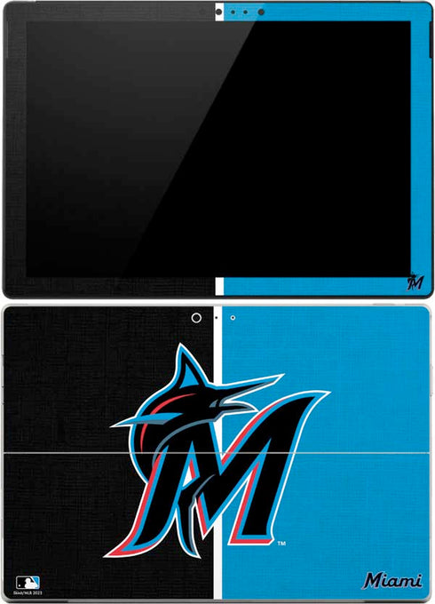 MLB Miami Marlins Split Surface Pro (2017) Skin