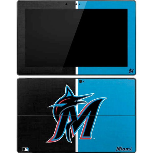 MLB Miami Marlins Split Surface Pro Tablet Skin