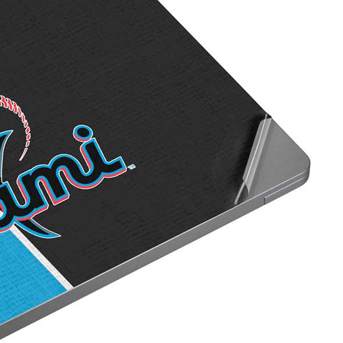 MLB Miami Marlins Split Universal Laptop 14in (11.4 x 8.2in) Skin