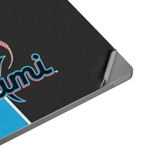 MLB Miami Marlins Split Universal Laptop 15in (12.2 x 8.8in) Skin