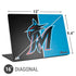 MLB Miami Marlins Split Universal Laptop 16in (13 x 9.4in) Skin