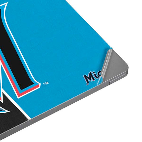 MLB Miami Marlins Split Universal Laptop 18in (14.6 x 10.6in) Skin