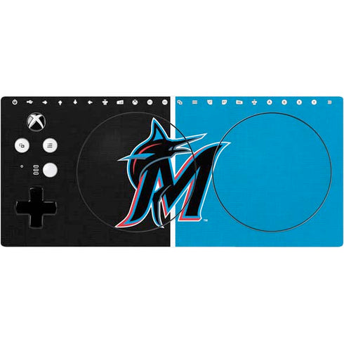 MLB Miami Marlins Split Xbox Adaptive Controller Skin