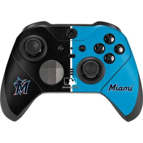 MLB Miami Marlins Split Xbox Elite Wireless Controller Series 2 Skin