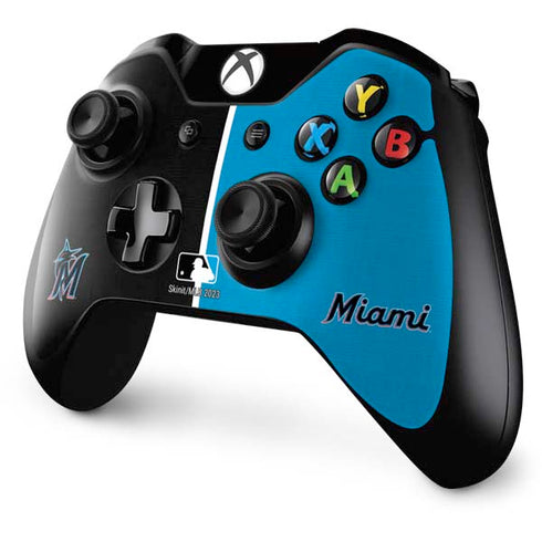 MLB Miami Marlins Split Xbox One Controller Skin