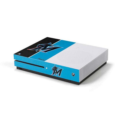 MLB Miami Marlins Split Xbox One S Console Skin