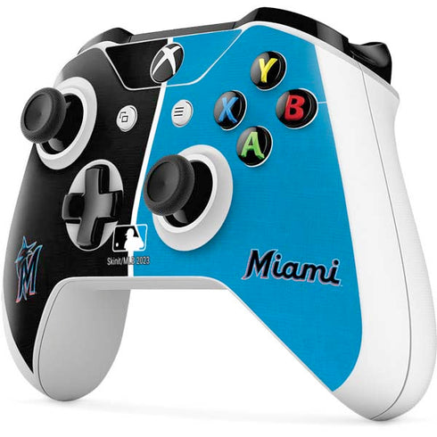 MLB Miami Marlins Split Xbox One S Controller Skin