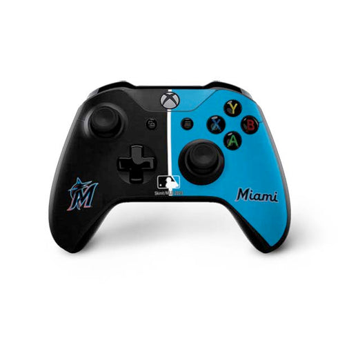 MLB Miami Marlins Split Xbox One X Bundle Skin