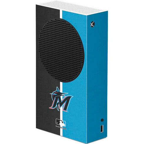 MLB Miami Marlins Split Xbox Series S Console Skin