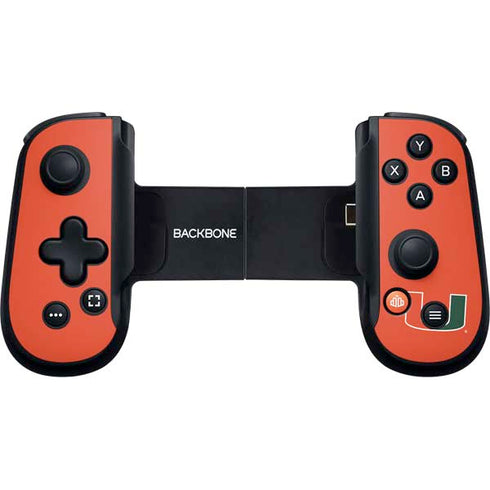 University of Miami Sebastian Mascot Backbone One for iPhone Game Controller Skin