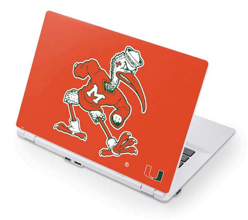 University of Miami Sebastian Mascot Acer Chromebook Skin