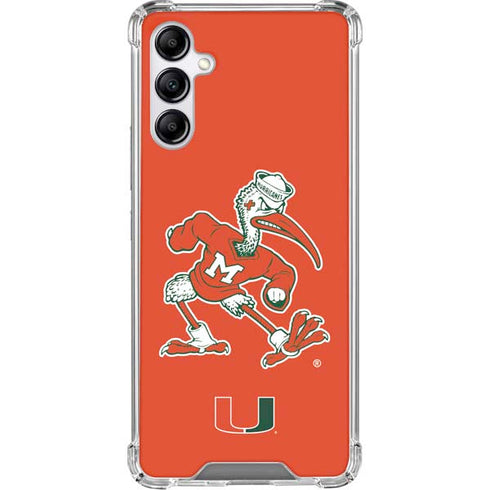 University of Miami Sebastian Mascot Galaxy A15 5G Clear Case