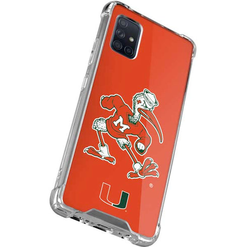 University of Miami Sebastian Mascot Galaxy A51 5G Clear Case