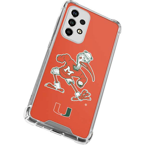 University of Miami Sebastian Mascot Galaxy A53 5G Clear Case