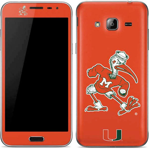 University of Miami Sebastian Mascot Galaxy J3 Skin
