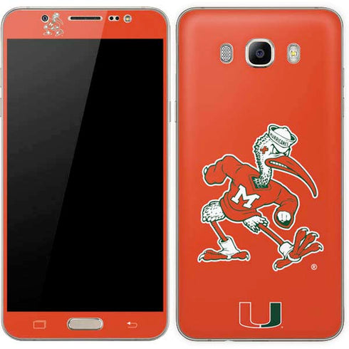 University of Miami Sebastian Mascot Galaxy J7 Skin
