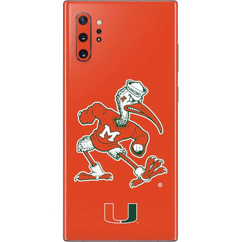 University of Miami Sebastian Mascot Galaxy Note 10 Plus Skin