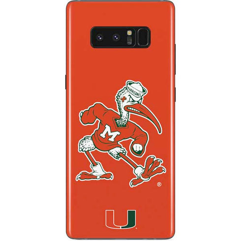 University of Miami Sebastian Mascot Galaxy Note 8 Skin