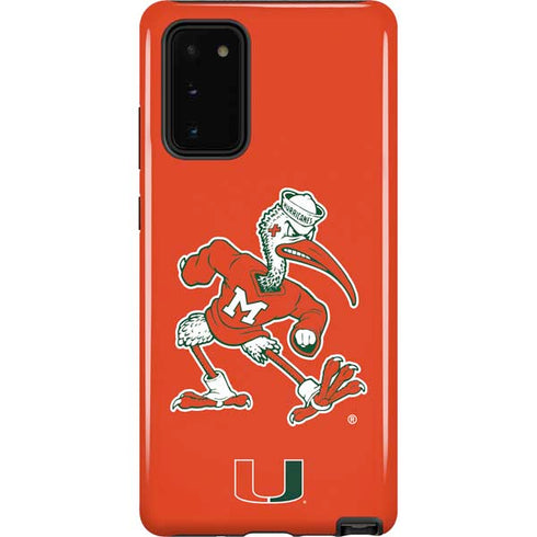 University of Miami Sebastian Mascot Galaxy Note20 5G Pro Case