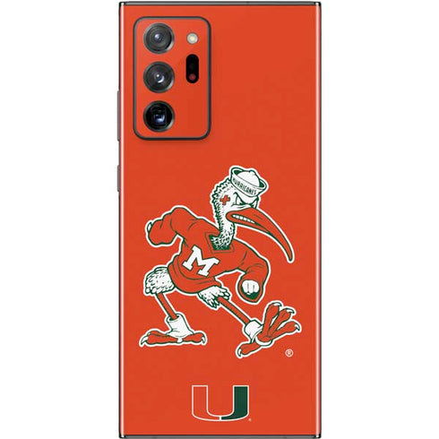 University of Miami Sebastian Mascot Galaxy Note20 Ultra 5G Skin