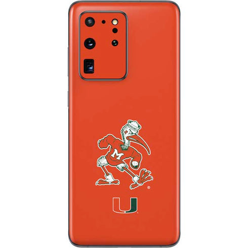 University of Miami Sebastian Mascot Galaxy S20 Ultra 5G Skin