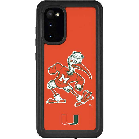 University of Miami Sebastian Mascot Galaxy S20 Waterproof Case