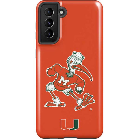 University of Miami Sebastian Mascot Galaxy S21 FE Pro Case