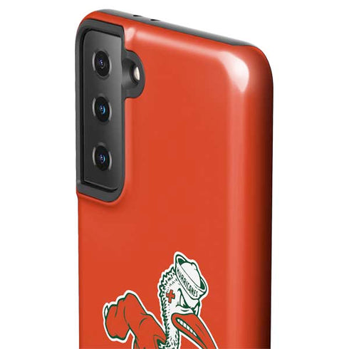 University of Miami Sebastian Mascot Galaxy S21 Plus 5G Pro Case