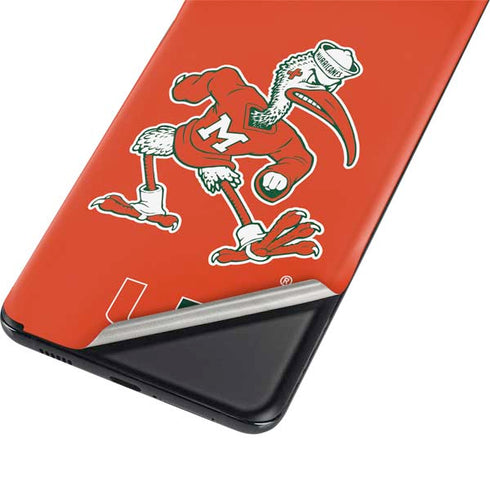 University of Miami Sebastian Mascot Galaxy S21 Plus 5G Skin