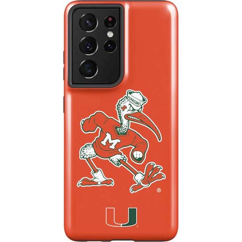 University of Miami Sebastian Mascot Galaxy S21 Ultra 5G Pro Case