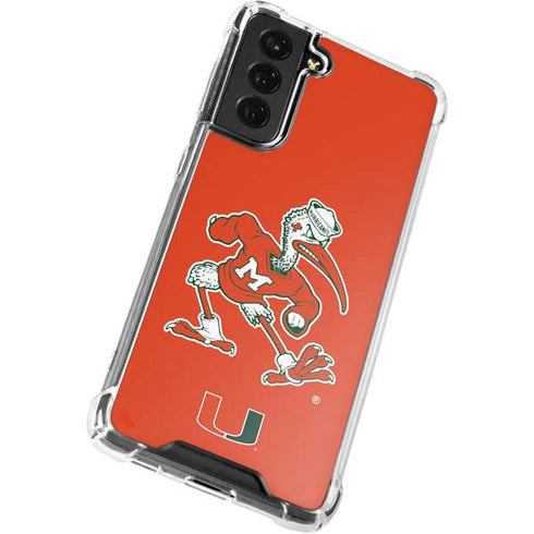 University of Miami Sebastian Mascot Galaxy S22 Clear Case