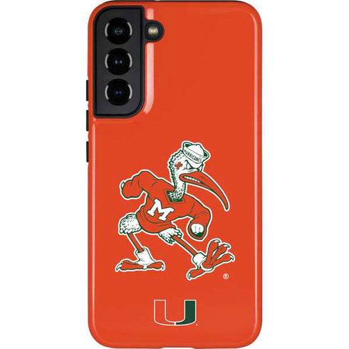 University of Miami Sebastian Mascot Galaxy S22 Plus Pro Case