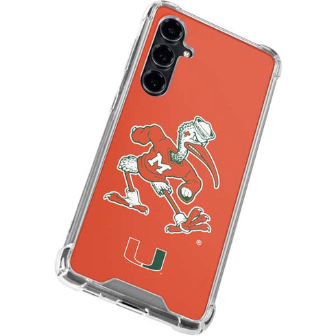 University of Miami Sebastian Mascot Galaxy S23 FE Clear Case