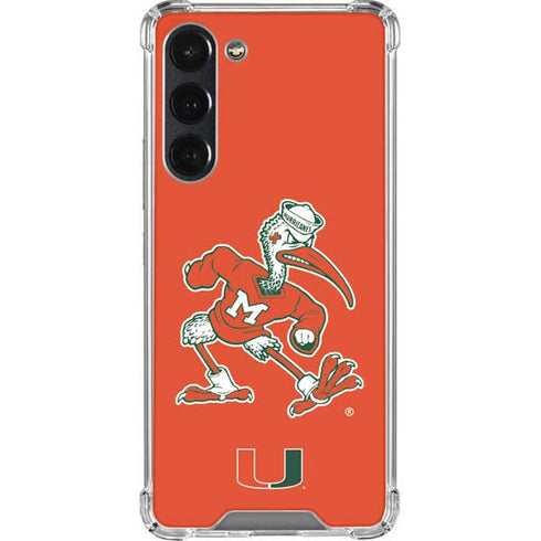University of Miami Sebastian Mascot Galaxy S23 Plus Clear Case