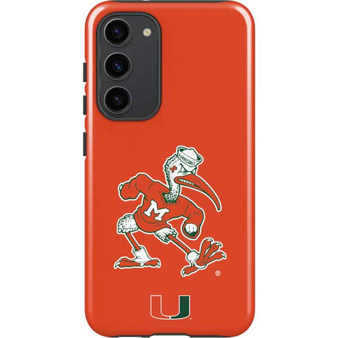 University of Miami Sebastian Mascot Galaxy S23 Plus Pro Case