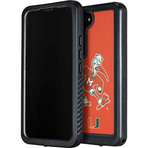 University of Miami Sebastian Mascot Galaxy S23 Plus Waterproof Case