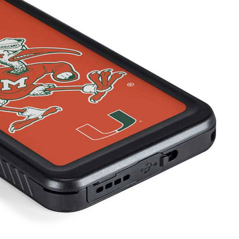 University of Miami Sebastian Mascot Galaxy S23 Plus Waterproof Case