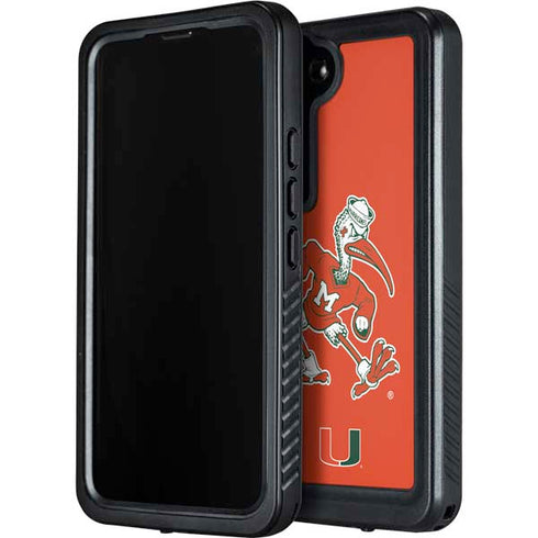 University of Miami Sebastian Mascot Galaxy S23 Waterproof Case