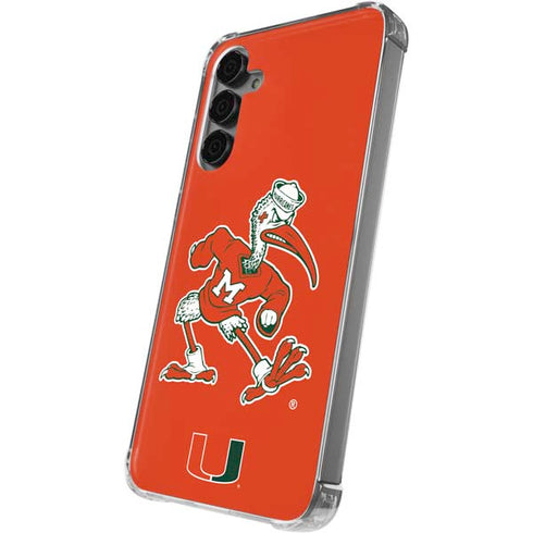 University of Miami Sebastian Mascot Galaxy S24 Plus Clear Case