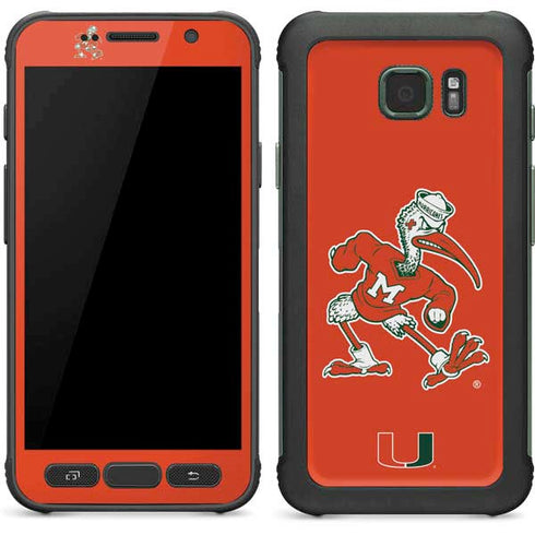 University of Miami Sebastian Mascot Galaxy S7 Active Skin