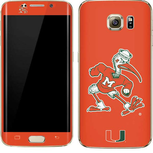 University of Miami Sebastian Mascot Galaxy S7 Edge Skin