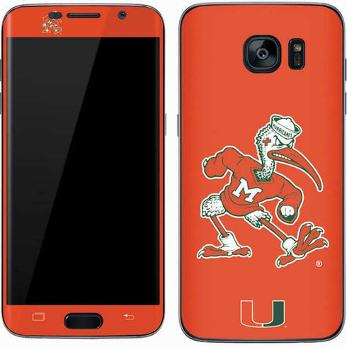 University of Miami Sebastian Mascot Galaxy S7 Skin