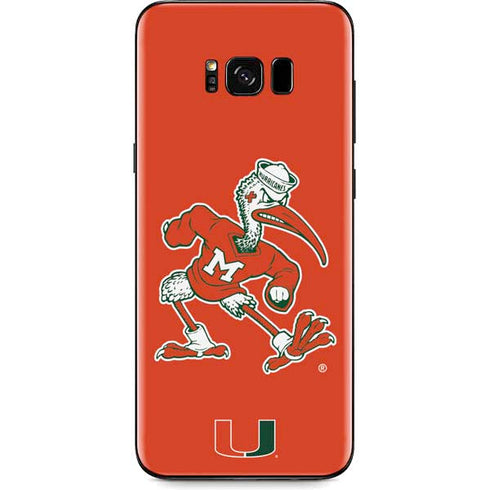 University of Miami Sebastian Mascot Galaxy S8 Plus Skin
