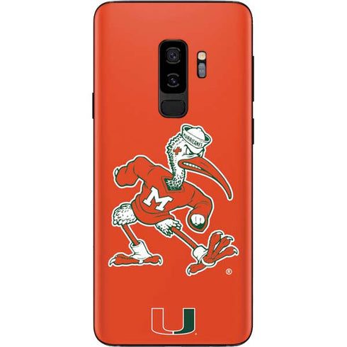 University of Miami Sebastian Mascot Galaxy S9 Plus Skin