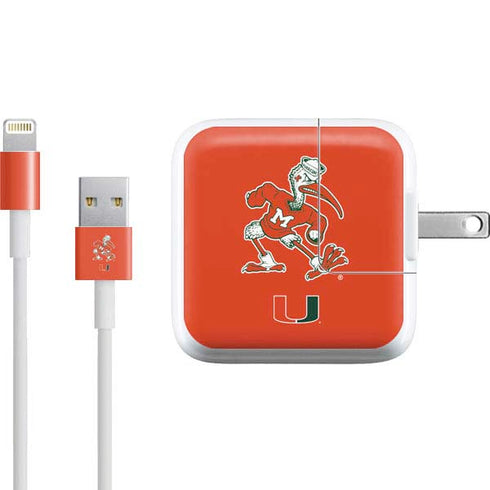 University of Miami Sebastian Mascot iPad Charger (10W USB) Skin