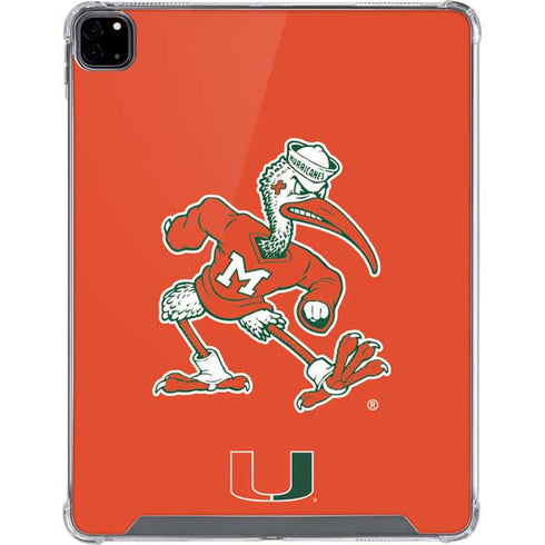 University of Miami Sebastian Mascot iPad Pro 12.9in (2020) Clear Case