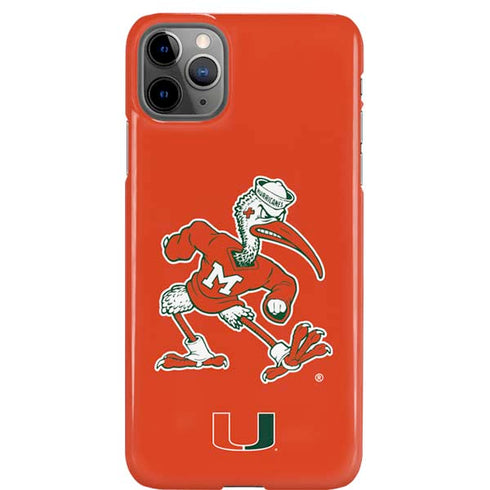 University of Miami Sebastian Mascot iPhone 11 Pro Max Lite Case