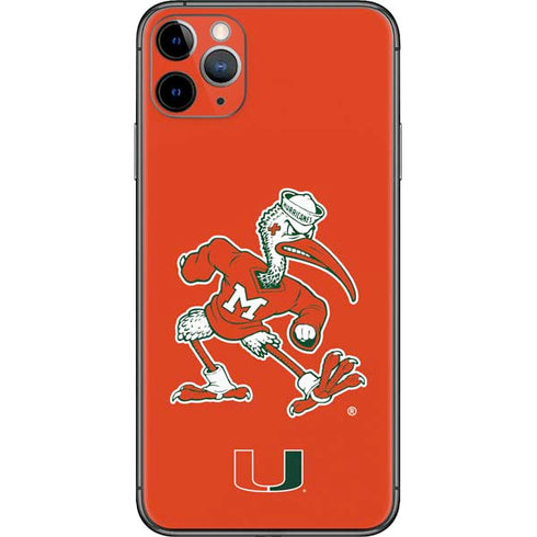 University of Miami Sebastian Mascot iPhone 11 Pro Max Skin