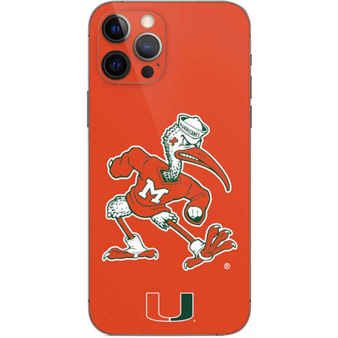 University of Miami Sebastian Mascot iPhone 12 Pro Skin