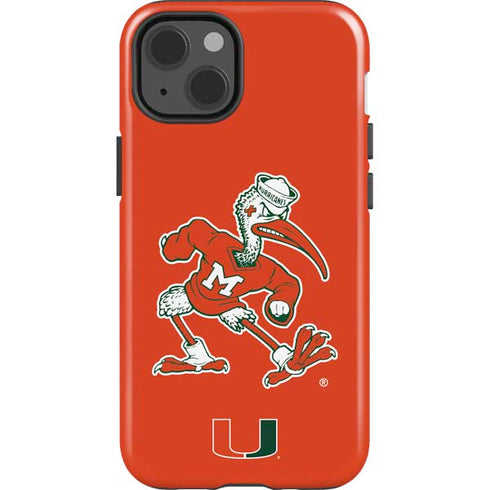 University of Miami Sebastian Mascot iPhone 15 Impact Case